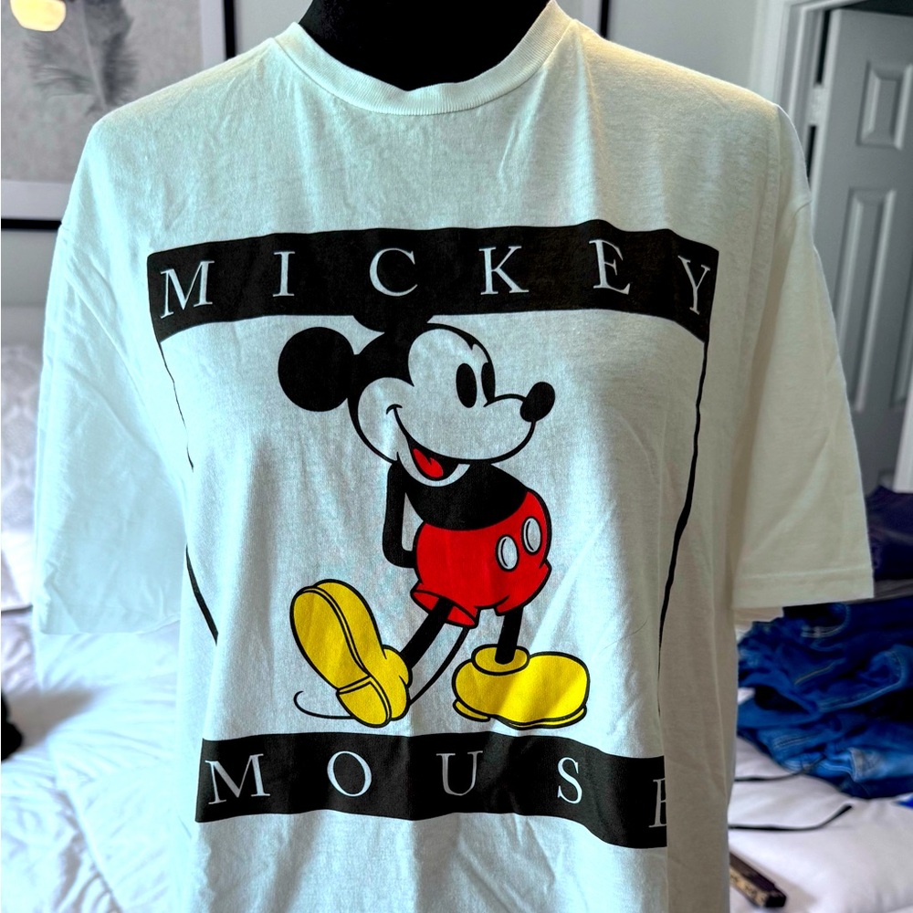 Mickey Mouse Graphic T-Shirt - White